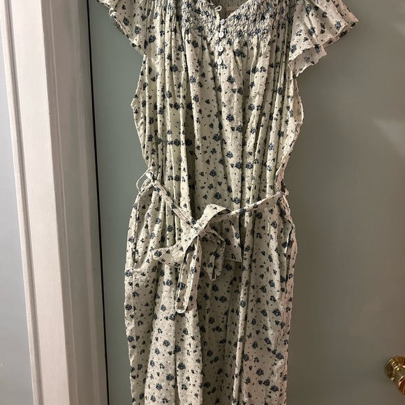 100% RECYCLED DOBBY COTTON - ELORA BLUE ROSE - Picture 10 of 10